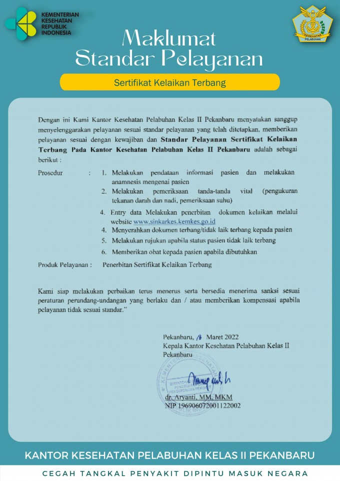 Penerbitan  Sertifikat Kelaikan Terbang