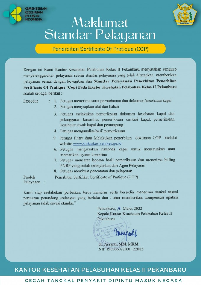 Penerbitan  COP