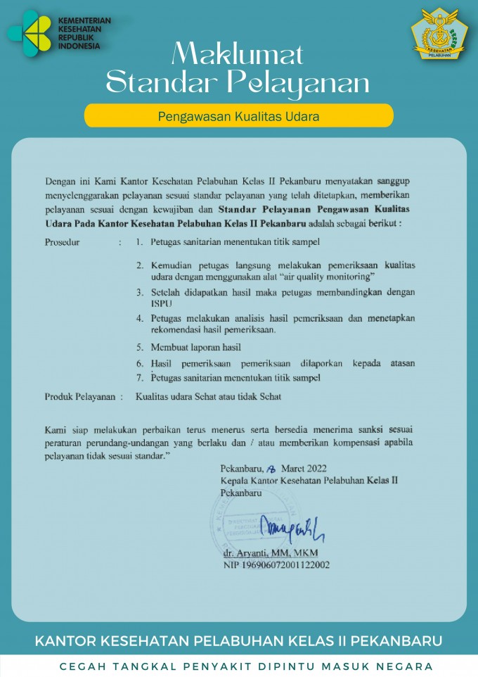 Pemeriksaan  Kualitas Udara
