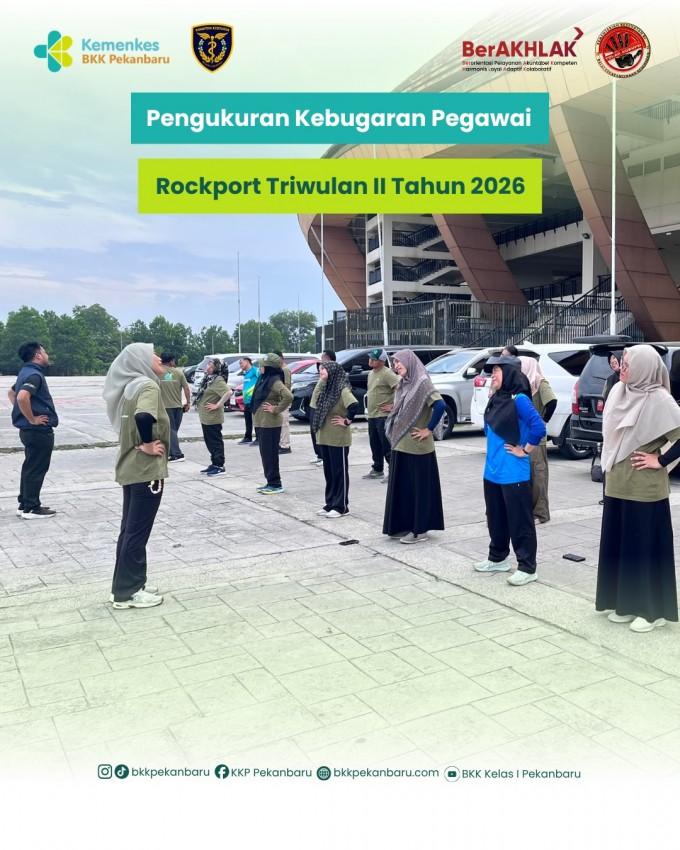 Pengukuran Kebugaran Pegawai menggunakan metode Tes Rockport.