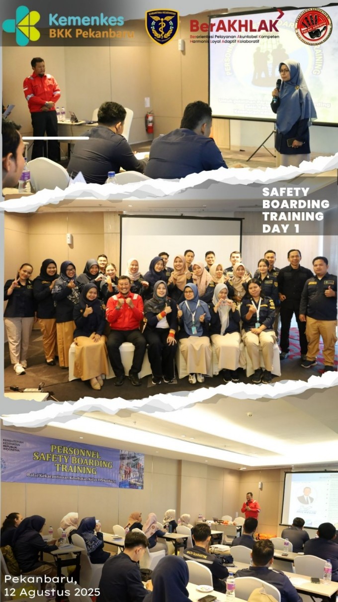 Hari pertama Safety Boarding Training dimulai!