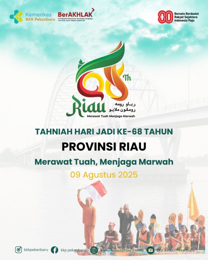Selamat Hari Jadi Provinsi Riau ke-68 Tahun