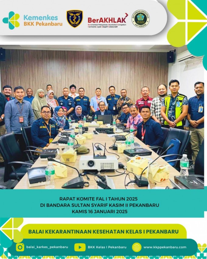 Rapat Komite FAL I Tahun 2025 di Bandara Sultan Syarif Kasim II Pekanbaru
