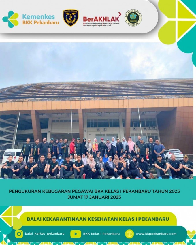 Pengukuran Kebugaran Pegawai BKK Kelas I Pekanbaru