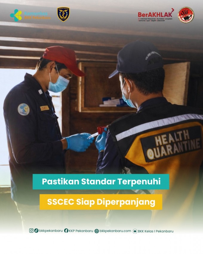 Pemeriksaan Sanitasi Kapal di Wilayah Kerja Pelabuhan Selat Panjang