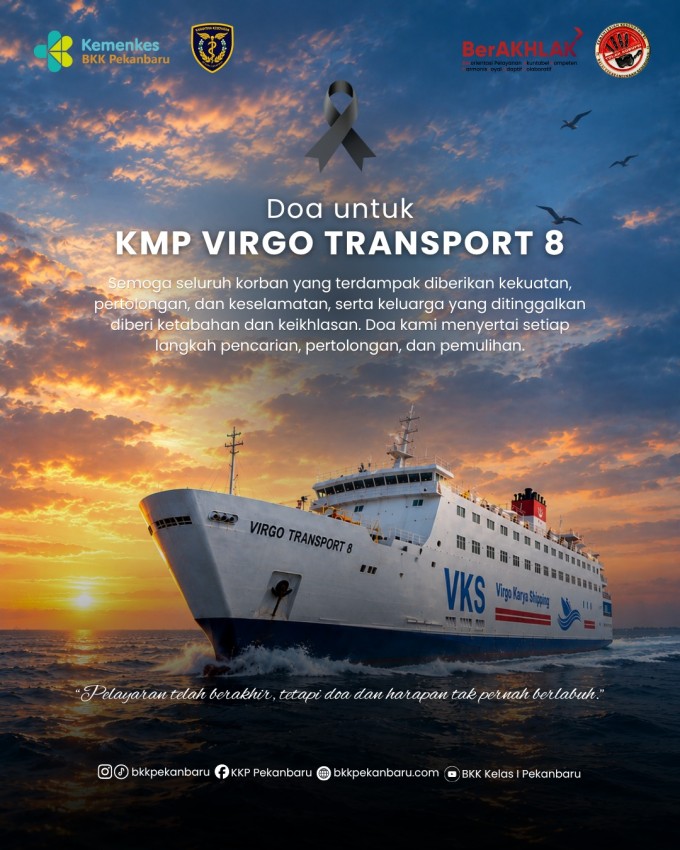 Turut berduka cita atas musibah KMP Virgo Transport 8