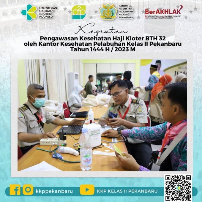 Jamaah Calon Haji kloter BTH 32 tiba di Embarkasi Haji Antara Provinsi Riau