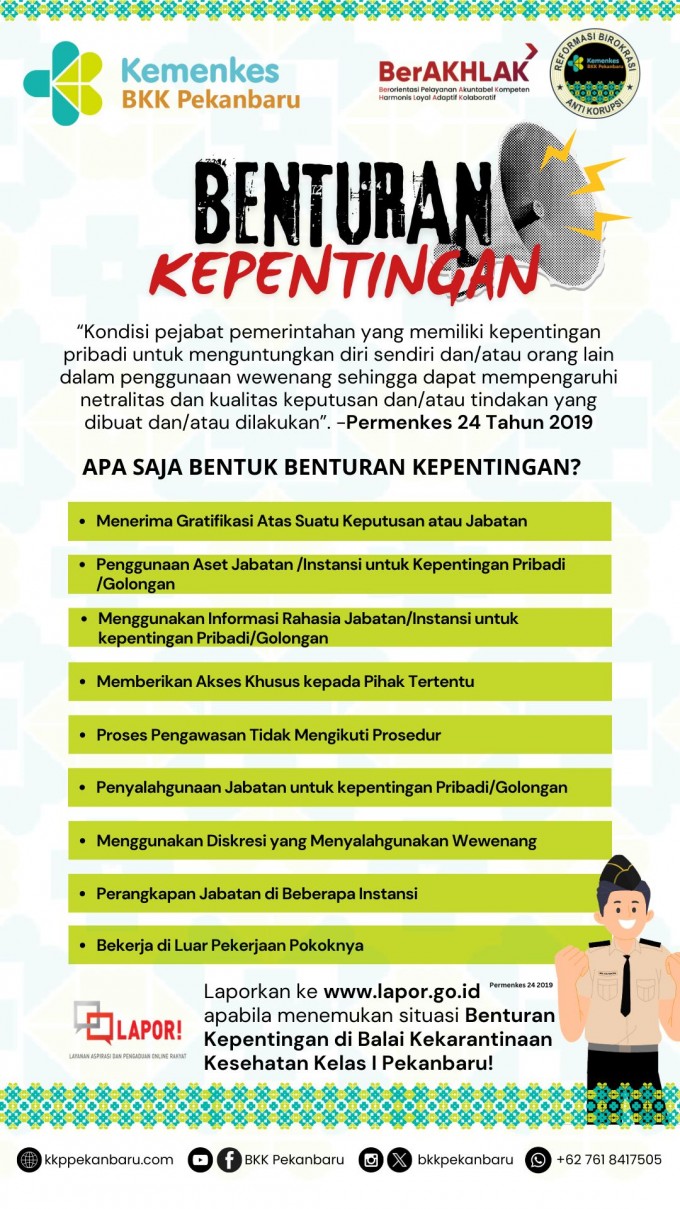 Bentuk-Bentuk Benturan Kepentingan