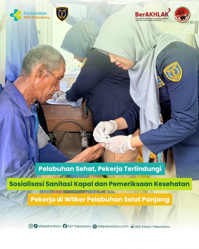 Pelabuhan yang sehat dimulai dari kapal yang sehat dan pekerja yang sehat