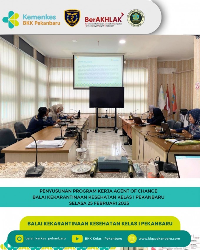 Rangkaian Kegiatan Pembangunan Zona Integritas di Balai Kekarantinaan Kesehatan Kelas I Pekanbaru Tahun 2025