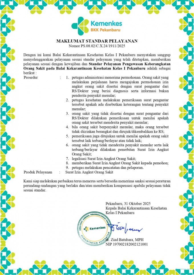 Surat Izin Angkut Orang Sakit